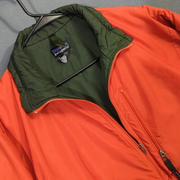 Patagonia VTG Jacket Unisex S Orange Puffball Puffer Outdoor Hiking Camping - Picture 1 of 16